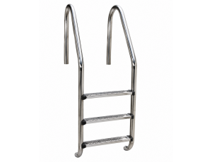 Escalera estandar piscina enterrada en acero inoxidable Aisi 316 Gre