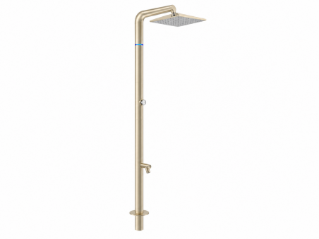 Ducha piscina Orana Flexinox acero inoxidable AISI 304L SUNLIT GOLD