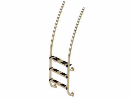 Escalera para piscina Heaven en acero inoxidable Aisi 316L SUNLIT GOLD Flexinox
