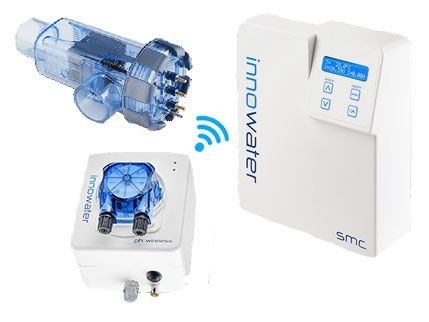 Clorador salino Innowater SMC Blanco con control de pH Wireless