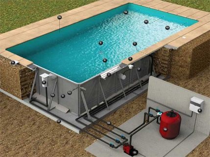 Equipamientos para una piscina