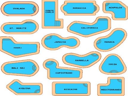Forma y tamaño de piscinas