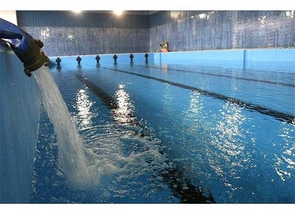 Llenado de la piscina