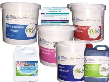 Produtos químicos para la piscina