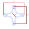 Cruceta de soporte para foco plano piscina Astralpool