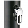 Ducha solar PVC Curvada negra Gre