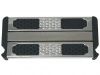 Peldaño doble de seguridad Flexinox en acero inoxidable Aisi 316L electropulido para escalera de piscina de fácil acceso