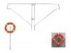 Soporte para aro salvavidas de piscina en acero inoxidable Aisi 304L Flexinox