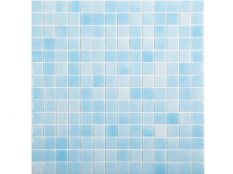 Gresite para piscina Azul niebla claro Z5 25 x 25 mm