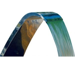 Cascada para piscina Cortina Luxe Astralpool en acero inoxidable Aisi 316
