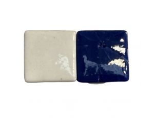 Plancha de gresite  Mix blanco y azul A21 30 x 30  mm para reparaciones de piscina