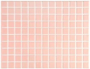 Gresite para piscinas rosado liso A01 25 x 25 mm