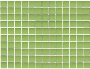 Gresite piscina barato verde liso A22 25 x 25 mm