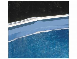 Liner azul para piscina ovalada Gre 75/100 - Altura 120 - Sistema overlap