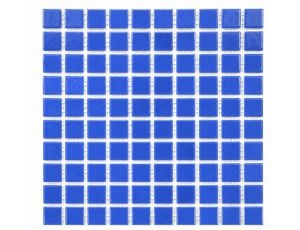 Plancha de gresite Azul  A17 25 x 25 mm para reparaciones de piscina
