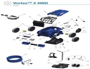 Recambios Robot limpiafondos eléctrico Vortex 3 4WD Zodiac