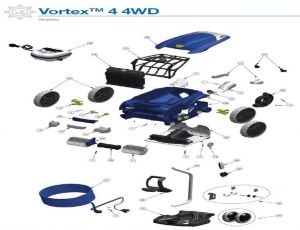 Recambios Robot limpiafondos eléctrico Vortex 4 4WD Zodiac