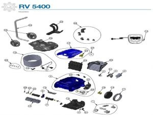 Recambios Robot limpiafondos Zodiac RV5400 Vortex Pro 4WD