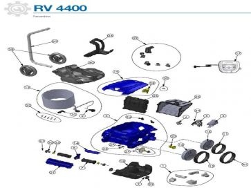 Recambios Robot limpiafondos Zodiac RV4400