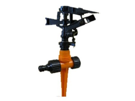 Aspersor de riego Cromley de impulso sectorial continuo con pincho 90 - 360º