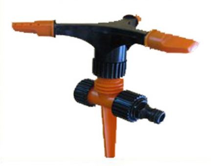 Aspersor de riego rotativo 3 brazos de aluminio con pincho de Gardena