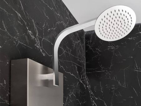 Brazo rociador en acero Inox AISI 316 para ducha Oasis Star