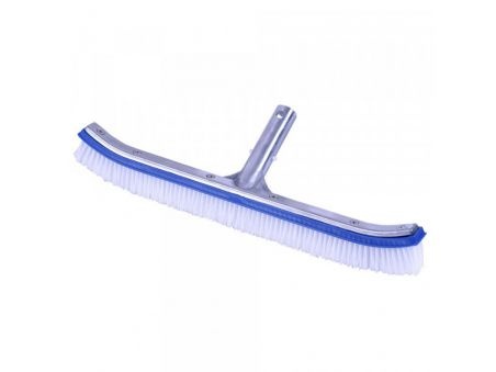 Cepillo clip para piscina reforzado de aluminio curvo QP