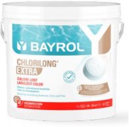 Chlorilong Extra Pastillas de cloro multifunción 5 kg  Bayrol sin ácido bórico