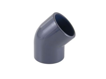 Codo 45º PVC Encolar para piscinas Cepex