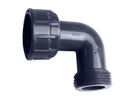 Codo 90º PVC rosca H/M D. 1' para colectores Cepex