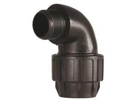 Codo Polietileno 90º mixto rosca macho Standard Cepex