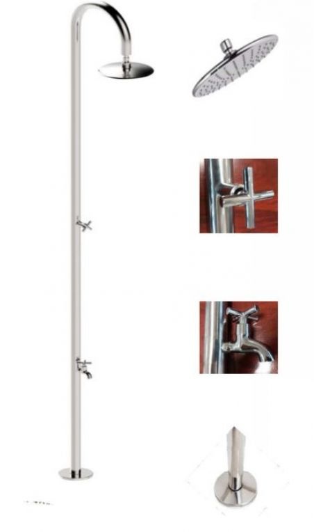 Ducha piscina Marina Flexinox acero inoxidable AISI 304
