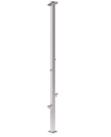 Ducha piscina Tetra Duo Fluxómetro Flexinox acero inoxidable AISI 304