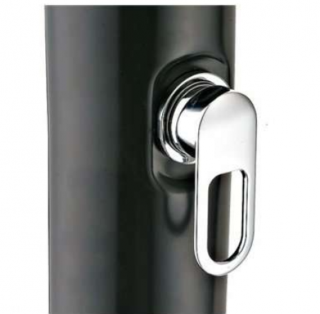 Ducha solar PVC Curvada negra Gre