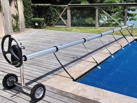 Enrollador telescópico Serie Eco para manta térmica de piscinas