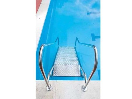 escalera piscina fácil acceso land acero inoxidable aisi 316 FLEXINOX