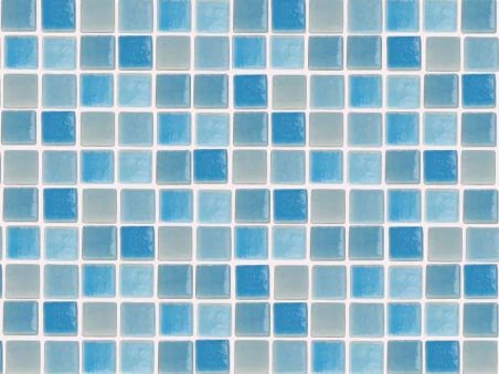 Gresite piscina barato azul niebla 2001-C2 - 25 x 25 mm