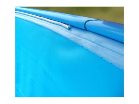 Liner azul para piscina ovalada Gre 60/100 - Altura 150 - Sistema Beaded