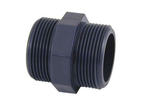 Machón PVC doble rosca macho para piscinas Cepex