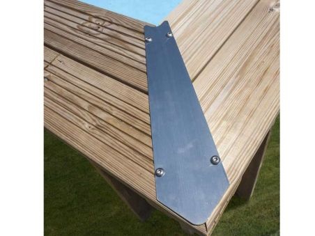 piscina desmontable madera Avocado ovalada GRE