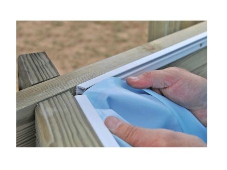 piscina desmontable madera Canelle ovalada GRE
