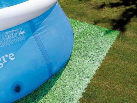 Protector de suelo imitación hierba para piscinas hinchables o desmontables Gre