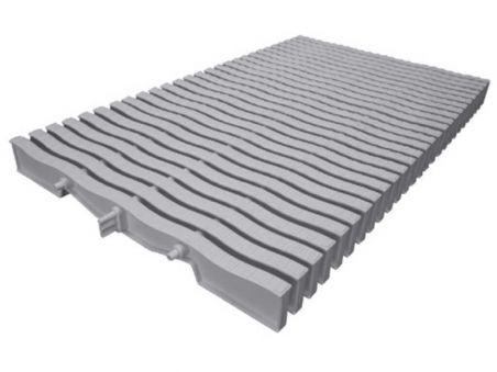 Rejillas para piscina desbordante Recto - Altura 20-34 mm Hayward
