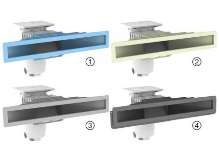 Skimmer Design A800 boca estrecha en ABS piscina de liner y hormigón Weltico