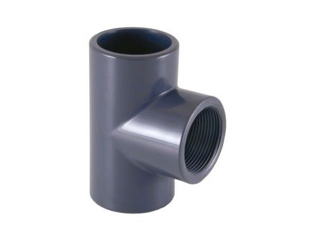 Te 90º PVC mixta reducida encolar y roscar para piscina Cepex