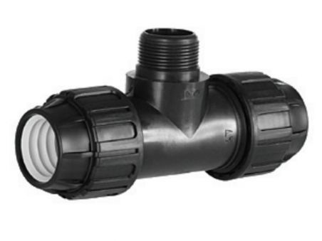 Te mixta polietileno 90º Standard Cepex rosca macho