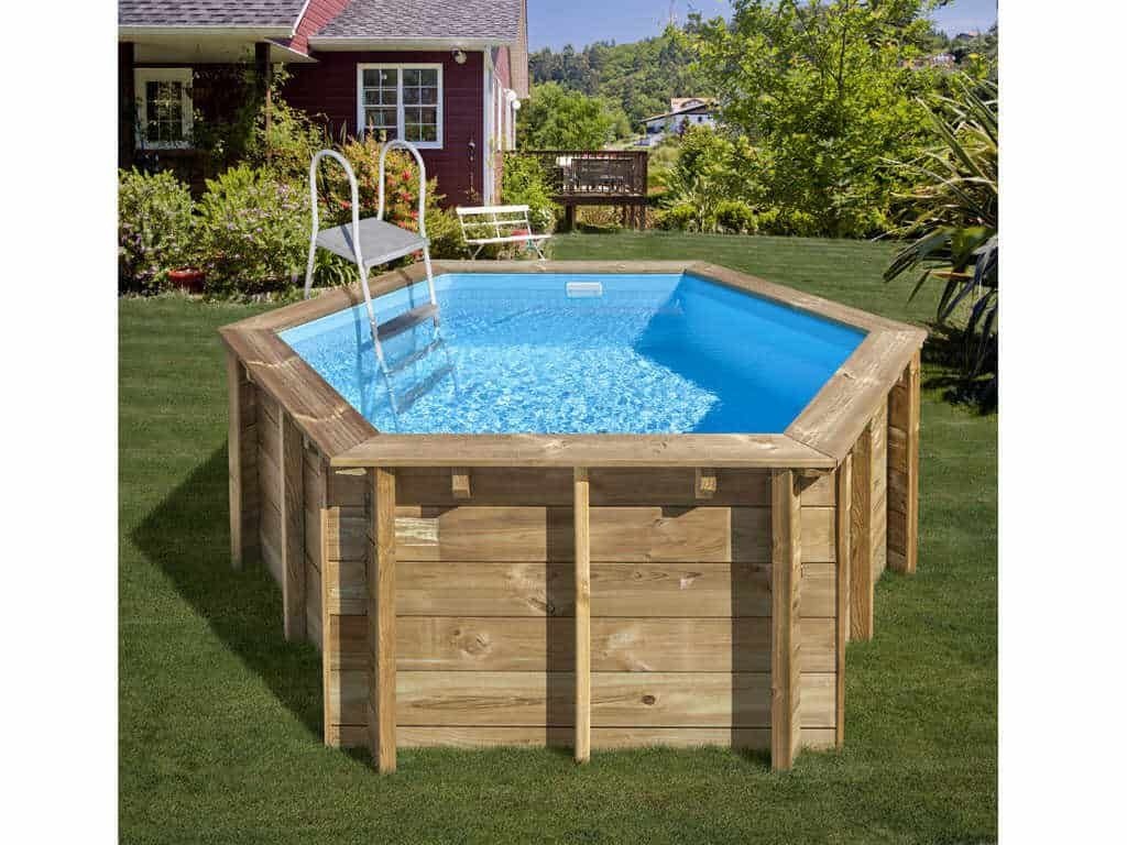 Piscina desmontable Gre Lili 2 madera circular Ø 2,80 x 1,07 m