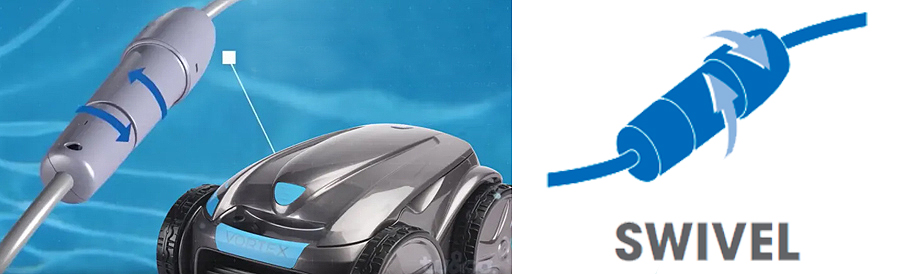 cables anti enredos robot limpiafondos piscina Zodiac OV 5300 4WD 